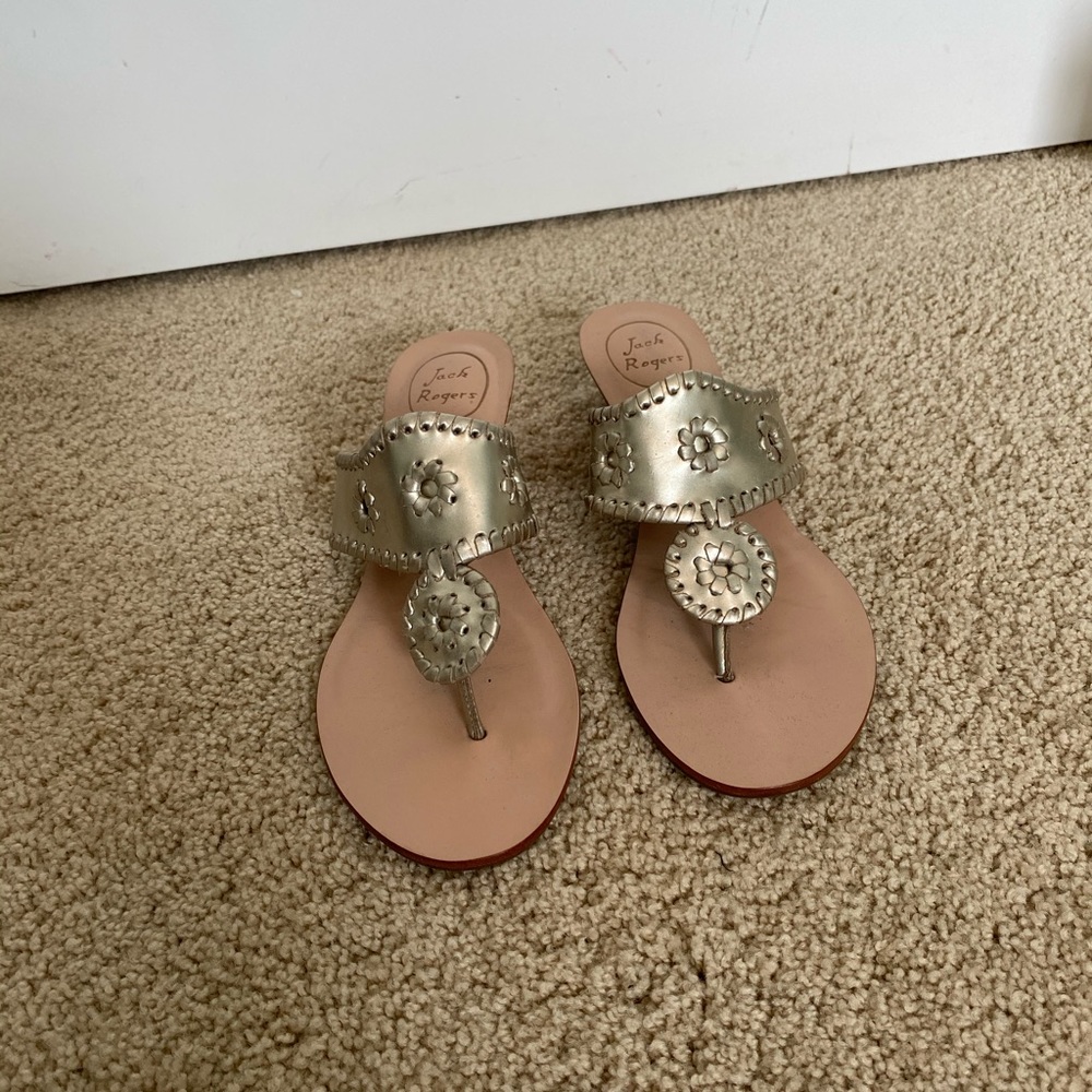 Platinum Jack Rogers in excellent condition!